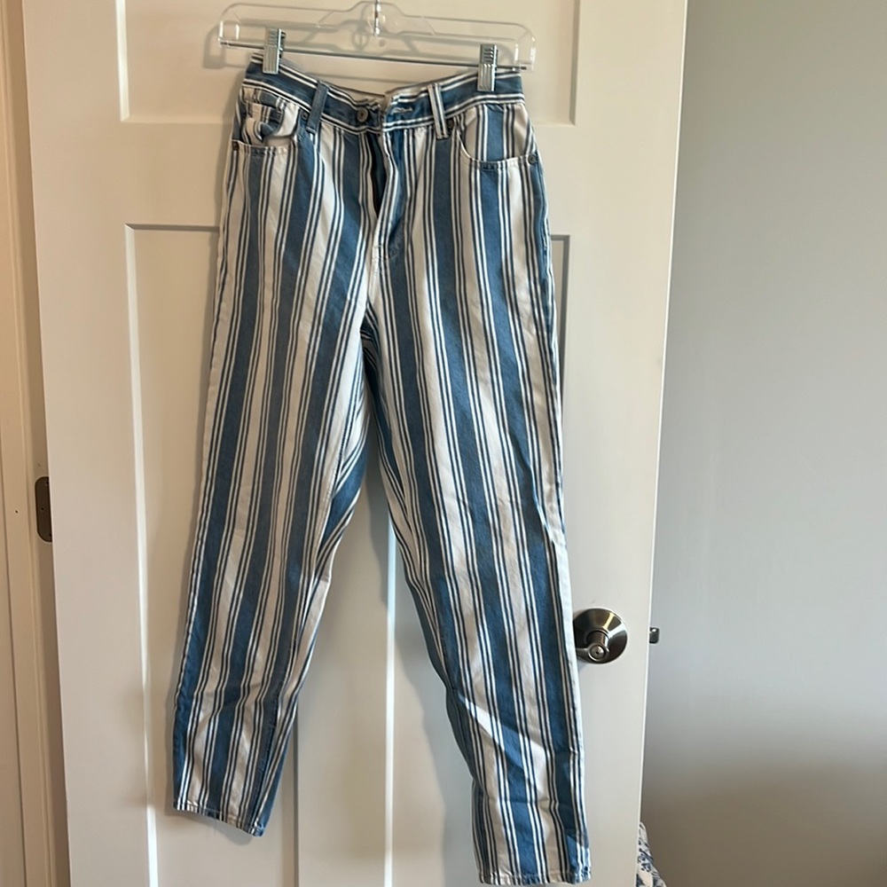 0 striped American eagle pants